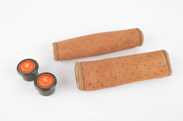 NOS/NIB Georges Sorel Grips in honey suede look, with 110mm length