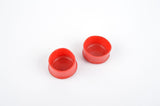 Red Cinelli Milano handlebar end plugs