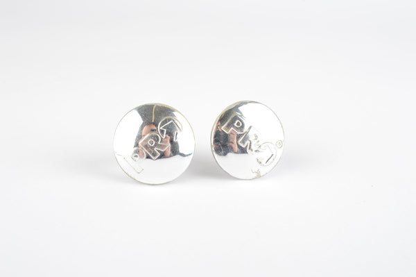 PRO handlebar end plugs in silver chrome