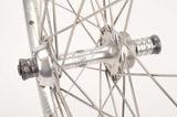 Wheelset with Campagnolo Lambada clincher rims and Campagnolo Record hubs from the 1980s