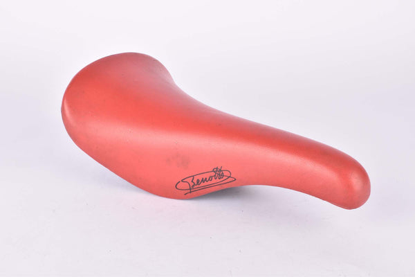 Red Benotto labled Selle San Marco Laser Saddle from the 1980s / 1990s