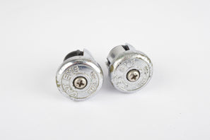 Cat Eye handlebar end plugs to screw tight, in silver chrome