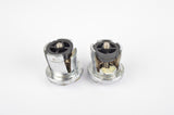 Cat Eye handlebar end plugs to screw tight, in silver chrome