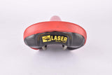 Red Benotto labled Selle San Marco Laser Saddle from the 1980s / 1990s