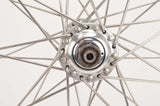 Wheelset with Campagnolo Lambada clincher rims and Campagnolo Record hubs from the 1980s