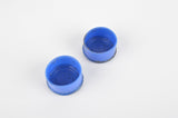 Blue Benotto handlebar end plugs