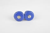 Unbranded handlebar end plugs to screw tight, in blue