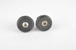 Fujita handlebar end plugs to screw tight, in black