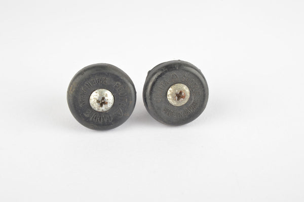 Fujita handlebar end plugs to screw tight, in black