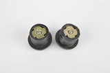 Fujita handlebar end plugs to screw tight, in black