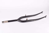 28" Black Trekking Steel Fork with Eyelets for Fenders and Low Rider