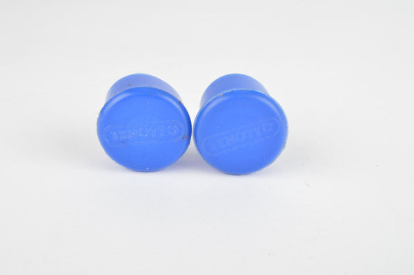 Blue Benotto handlebar end plugs