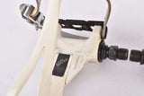 Shimano Exage Sport #PD-A450 white aero Pedal Set with toe clips and straps from the late 1980s