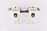 Shimano Exage Sport #PD-A450 white aero Pedal Set with toe clips and straps from the late 1980s
