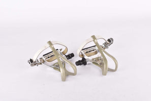 NOS Shimano Light Action RX100 #PD-A550 Pedal Set with small parts and toe clips from the 1990s