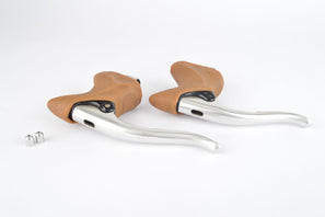 Dia Compe Aero Gran Compe, aero brake lever set with brown hoods