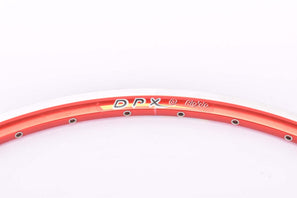NOS Rigida DPX red anodized single Clincher Rim in 28"/622mm (700C) with 36 holes