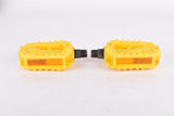 NOS Sunshine yellow plastic  kids / junior BMX Pedals