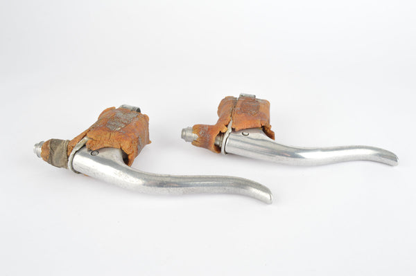 Universal Mod. 61 Brake Lever Set with brown hoods from the 1960s