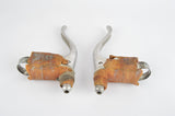 Universal Mod. 61 Brake Lever Set with brown hoods from the 1960s