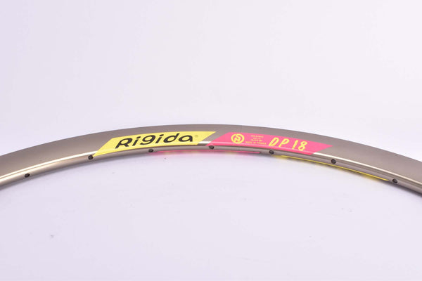 NOS Rigida DP 18 bronze anodized single Clincher Rim in 28"/622mm (700C) with 32 holes from the 1980s - 2000s