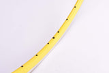 NOS Rigida DP 18 Ultimate Power yellow single Clincher Rim in 28"/622mm (700C) with 36 holes from the 1980s - 2000s