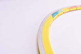 NOS Rigida DP 18 Ultimate Power yellow single Clincher Rim in 28"/622mm (700C) with 36 holes from the 1980s - 2000s