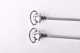 Campagnolo post CPSC quick release set Record and Super Record, #1001/3 and #1006/8 front and rear Skewer from the 1970s - 80s