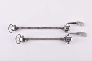 Campagnolo quick release set Record and Super Record, #1001/3 and #1006/8 front and rear Skewer from the 1970s - 80s