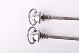 Campagnolo post CPSC quick release set Record and Super Record, #1001/3 and #1006/8 front and rear Skewer from the 1970s - 80s