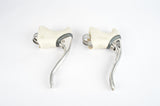 Shimano 105 #BL-1051 aero brake lever set with white hoods from the late 1980s