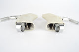 Third Generation Campagnolo C-Record "Powergrade" brake lever set with white hoods