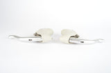 Third Generation Campagnolo C-Record "Powergrade" brake lever set with white hoods