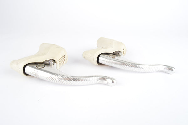 Second Generation Campagnolo C-Record brake lever set with white hoods
