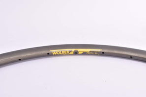NOS Wolber Profil 20 hard anodized 650 Titane Chrome Magnesium single tubular Rim for triathlon or timetrial in 26"/571mm with 32 holes from the 1980s
