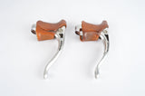 Campagnolo Nuovo Gran Sport #1040/1A milled brake lever set with brown hoods and Chesini Panto