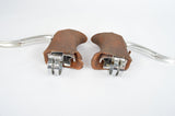 Shimano 600 AX #BL-6300 aero brake lever set with brown hoods