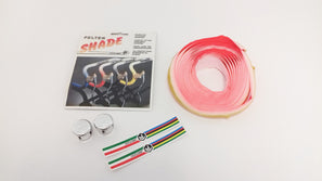 NOS Ciclolinea Pelton Shade white/neonorange fading handlebar tape from the 1980s