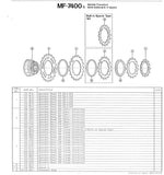 NOS Shimano Dura-Ace #MF-7400-5 / #MF-7400-6 / #MF-7400-7 5-speed, 6-speed and 7-speed Cog, Uniglide (UG) Freewheel Sprocket with 18 teeth from the 1980s - 1990s