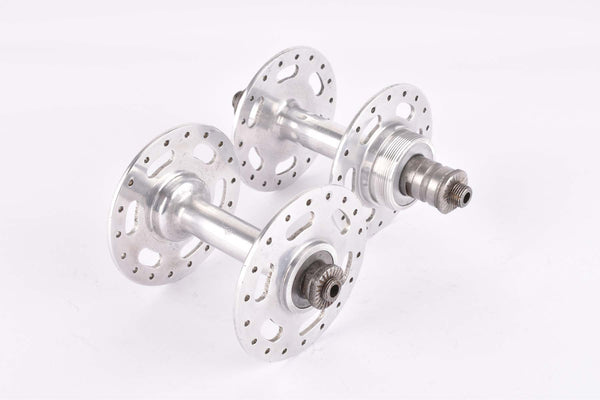 Moyeux RFG aluminum high flange hub set with 36 holes and french thread from the 1960s