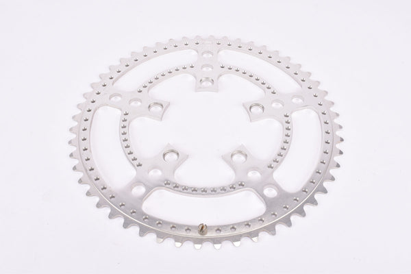 NOS Stronglight 99 BIS NM drilled big Chainring with 52 teeth and 86mm BCD from the 1970s - 1980s (Kettenblatt)

Weight / Gewicht :
105 g

Teeth / Zähne :
52

Bolt cricle diamtere / Lochkreisdurchmesser :
86 mm

Condition / Zustand :
New old stock (NOS), see pictures /
Neue alte Lagerware, siehe Bilder

Production period / Produktionszeitraum :
1970s - 1980s / 1970er - 1980er

Please note / Bemerkung :
-