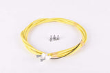 NOS yellow road bike Brake cable set for front and rear brake from the 1970s / 1980s