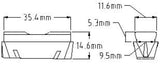Kool Stop #R-19 Weinmann X replacement brake pad set (2 pcs)