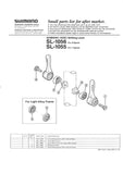 NOS Shimano 105 #SL-1055 Clamp-on Gear Lever Shifter from the 1990s