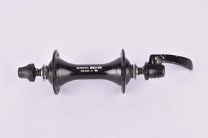 Shimano 105 #HB-5501-A Low Flange Front Hub with 36 holes from 2004 - Vorderrad Nabe

Weight / Gewicht :
208 g

Width / Einbaubreite :
100 mm

Holes / Lochzahl :
36

Condition / Zustand :
Hub runs good without play, see pictures
Nabe läuft gut, ohne Spiel, siehe Bilder

Production date / Produktionszeitraum :
2000s / 2000er

Please note / Bemerkungen :
With skewer /
mit Schnellspanner