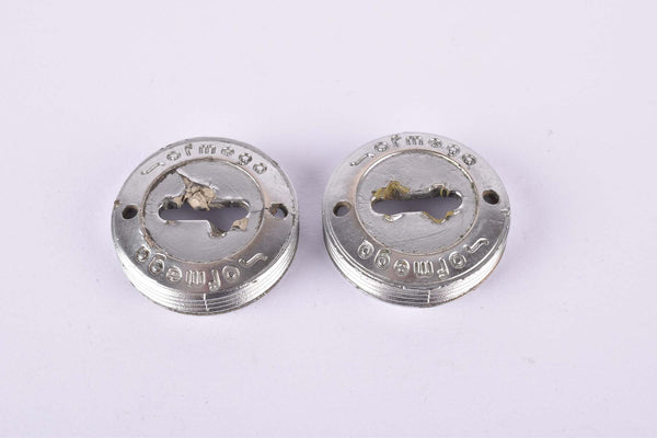 Silver Chromed Ofmega plastic crank set dust caps