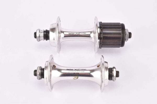 Suntour XC Pro #HB-XP01-F / FH-XP00-7U 7-speed Micro Shift Power Flow Hub set with 32 and 36 holes from the late 1980s - 1990s