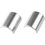 VeloOrange Alloy Handlebar Shims for 31.8 to 26.0mm (Two Piece), silver and black