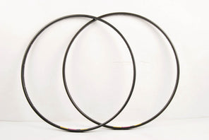 Pair of black anodized MAVIC GL330 tubular rims in 650B from the 90s (NOS)