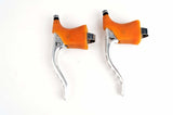 NEW Dia Compe Gran Compe brake lever set with brown hoods from the 80s NOS/NIB